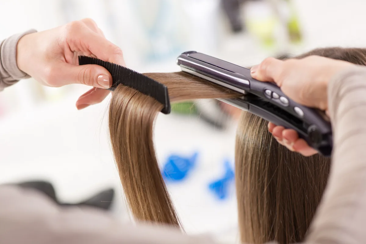 ヘアセットの様子